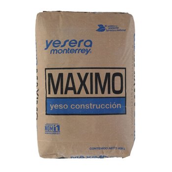Yeso blanco máximo 40 kg acabados finos y resistentes