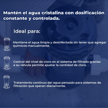 Clorador Automático En Linea 4kg Para Piscinas Albercas