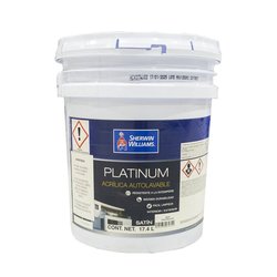 Pintura Vinil Acrílica Satinada Platinum Sherwin Williams 19 Lts