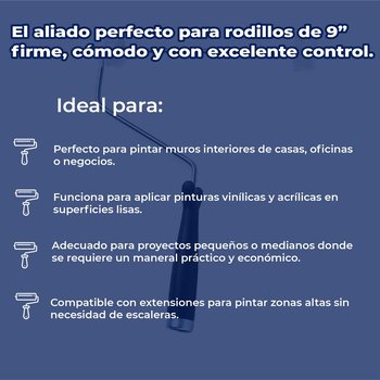 Maneral Para Rodillo 9 Pulgadas Sencillo Byp