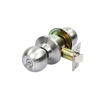 Cerradura Recámara Pomo Gamma Acero Inox