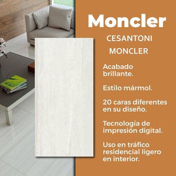 Piso Moncler Cesantoni 45 x 90 cm Rectificado