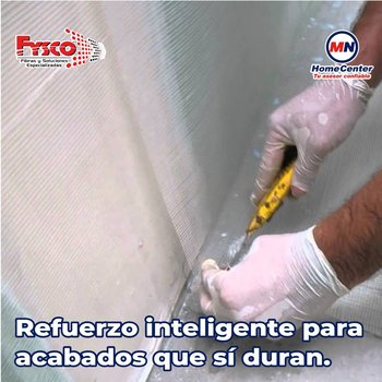 Malla Fibra de Vidrio Ligera Auto adherible 92CM X 46M