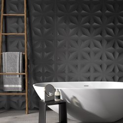 Muro Pure Fiore Black Daltile 45 x 90 cm Rectificado