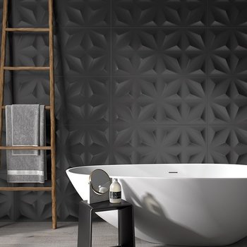 Muro Pure Fiore Black Daltile 45 x 90 cm Rectificado