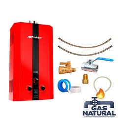Calentador Paso 10 L Rojo Gas Natural Incluye Kit de Instalación Calentador Paso 10 L Rojo Gas Natural Incluye Kit de Instalación