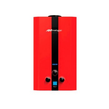 Calentador Paso 10 Lts Rojo Gas Nat Incluye Kit de Instalación