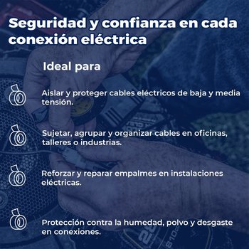 Cinta Aislar Negra Scotch 19 mm x 18 m