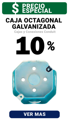 Caja octagonal galvanizada 3X3 reforzada