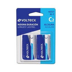 Pilas alcalinas C 2 pza