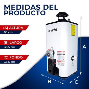 Calentador de Paso Iusa Rápida Recuperación Gas Lp 7 l