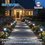 Luminario solar led jardin estaca recargable 5000K walk negro