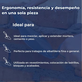 Cuchara Truper para Albañil 10 pulg