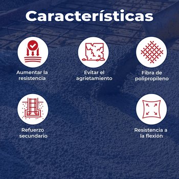 Fibra Polipropileno Concreto Fester Fibrafest 100 gr