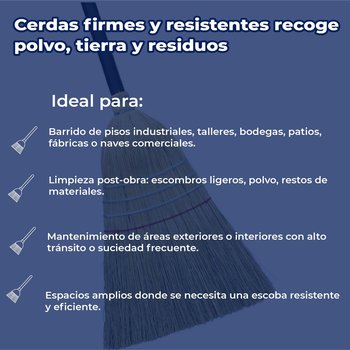 Escoba Espiga Peñolera Industrial Para el Hogar