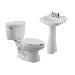 Paquete sanitario Maya color blanco con pedestal