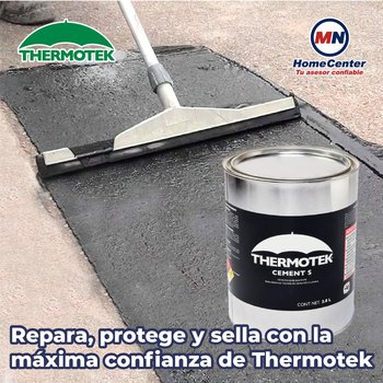 Cemento Plástico Negro Asfáltico Thermotek 4 Lt