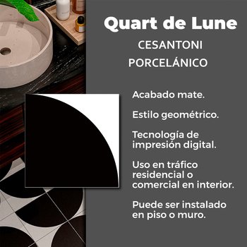 Piso Quart de Lune Cesantoni 19.8x19.8 cm Rectificado