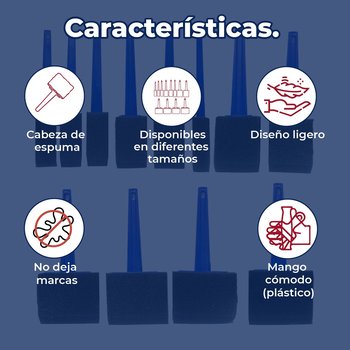 Brocha Espuma Poliuretano Prosource 12 Piezas