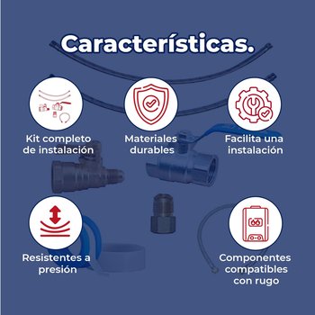 Kit de Instalación para Calentador Instantáneo Rugo