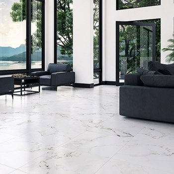 Piso Arkina Daltile 60.5 x 60.5 cm Bianco