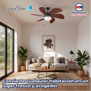 Ventilador de techo tramontana 30 pulgadas bronce con luz