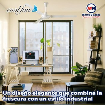 Ventilador industrial greco 56 pulgadas blanco sin luz