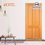 Puerta Madera Rústica Pino 91 x 213 cm para Interior 4 Tableros