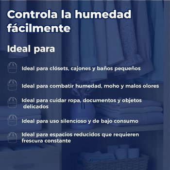 Mini Deshumidificador de Ambiente Humydry Aroma Lavanda