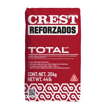 Adhesivo blanco reforzado 20 kg Crest Total