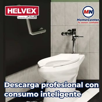 Fluxómetro de Manija Helvex para WC 110-38-3.5 Cromo