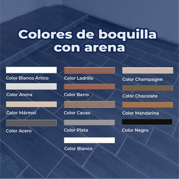 Boquilla con arena Saco 10 kg Crest color plata BoquiCrest