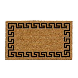 Tapete Antideslizante Llave Griega Negro Tostado 45X76cm