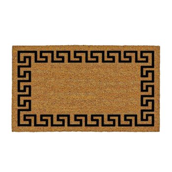 Tapete Antideslizante Llave Griega Negro Tostado 45X76cm