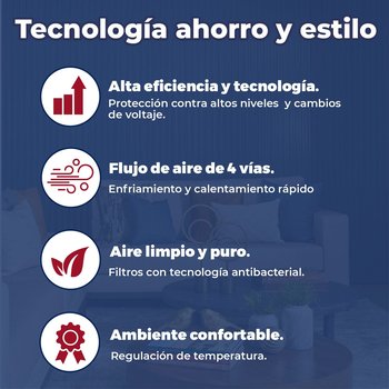 MINISPLIT 1 TONELADA FRIO CALOR 110V