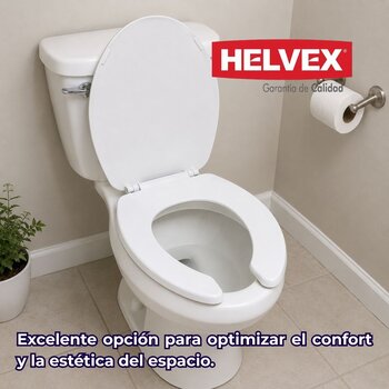 Asiento Sanitario Redondo Helvex Blanco ATR-1