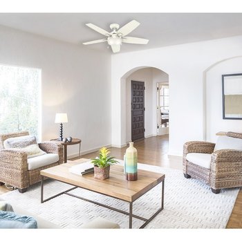 Ventilador Builder Plus 52 pulg Blanco nieve Hunter