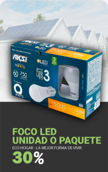 FOCOS LED HASTA 30% DE DESCUENTO