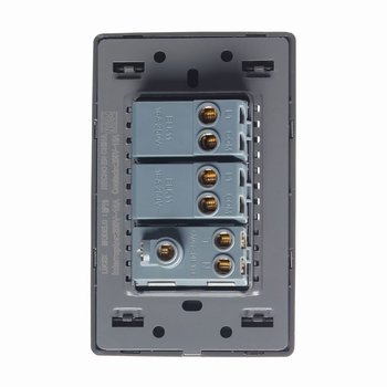 Placa 2 Apagadores Sencillos 1 Contacto Lucek BP19MA