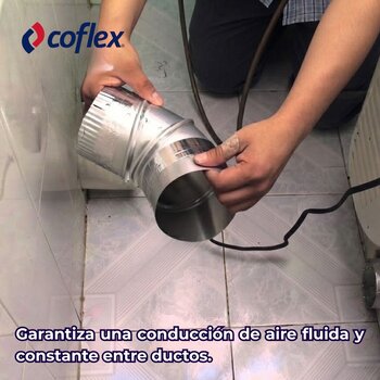 Codo Aluminio 4 x 90 grados Secadora Extractor Coflex