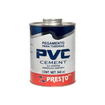 Pegamento PVC Presto 946 ml