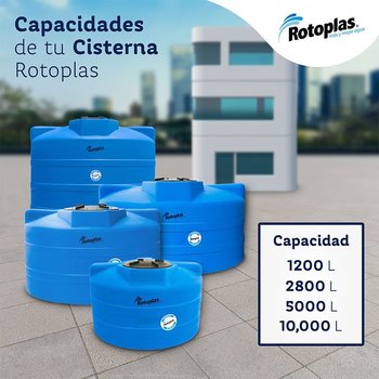Cisterna Rotoplas Equipada 2800 l