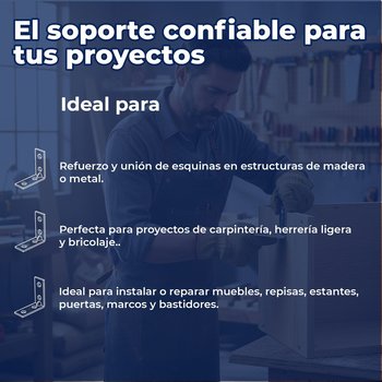 Unión Escuadra Galvanizada Handy Home 2 x 2 pulg