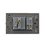 Placa 1 Apagador Sencillo 1 Contacto Lucek Flat Negro