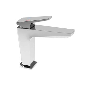 Monomando lavabo corto sin contra Spiga cromo Helvex