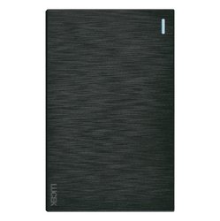 Placa 1 Apagador Sencillo Lucek Flat Negro