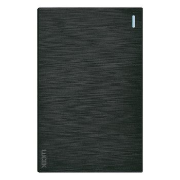 Placa 1 Apagador Sencillo Lucek Flat Negro