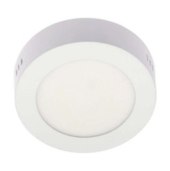 Luminario led sobreponer techo 5 pulgadas 6 watts drum blanco