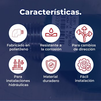 Codo Tuboplus 90 Rosca Interior 1" Para Instalación Hidráulica