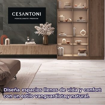 Piso Antiderrapante Harlow Cesantoni 20 x 120 cm Rectificado